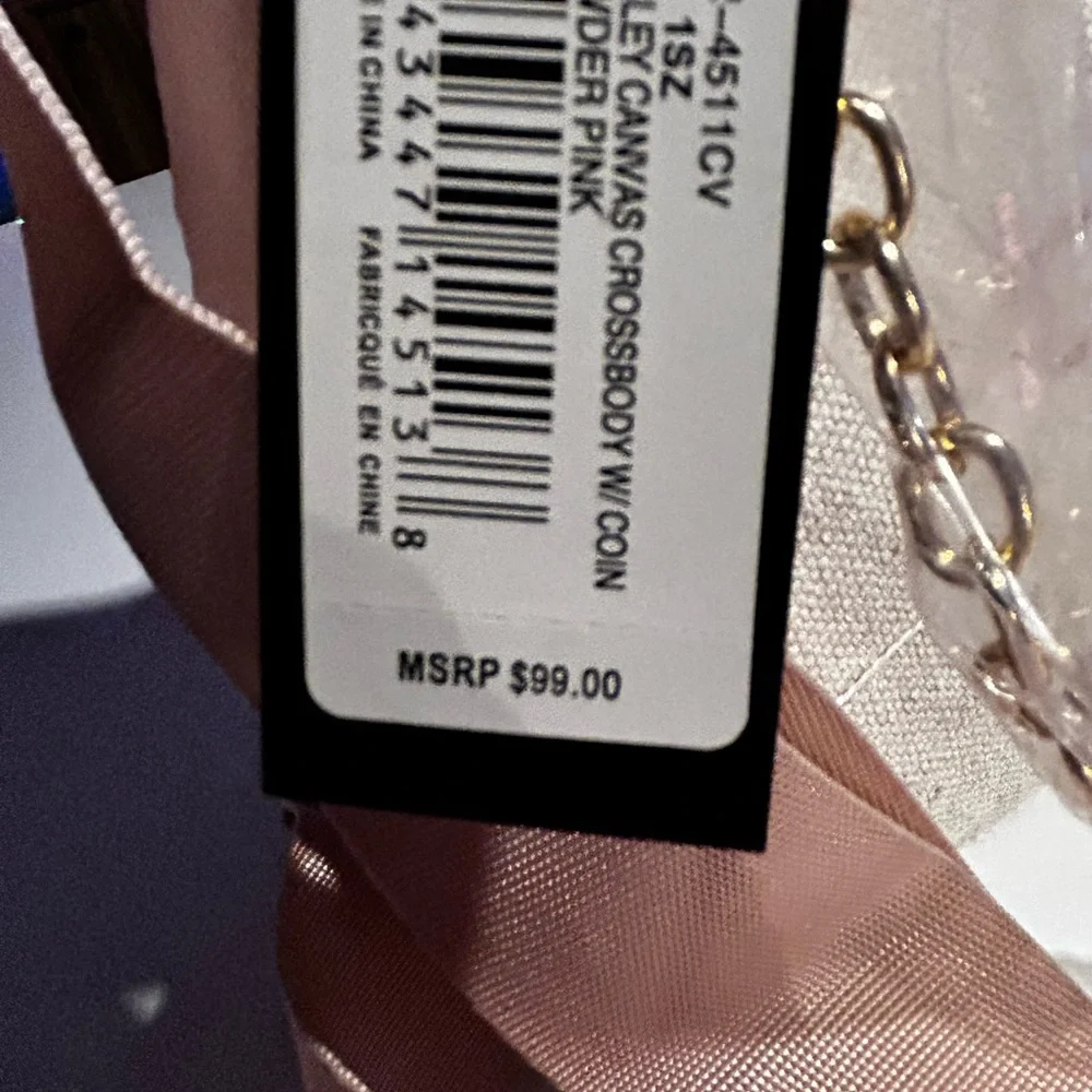 Bebe Beige and Pink Shoulder Bag - Picture 4 of 8